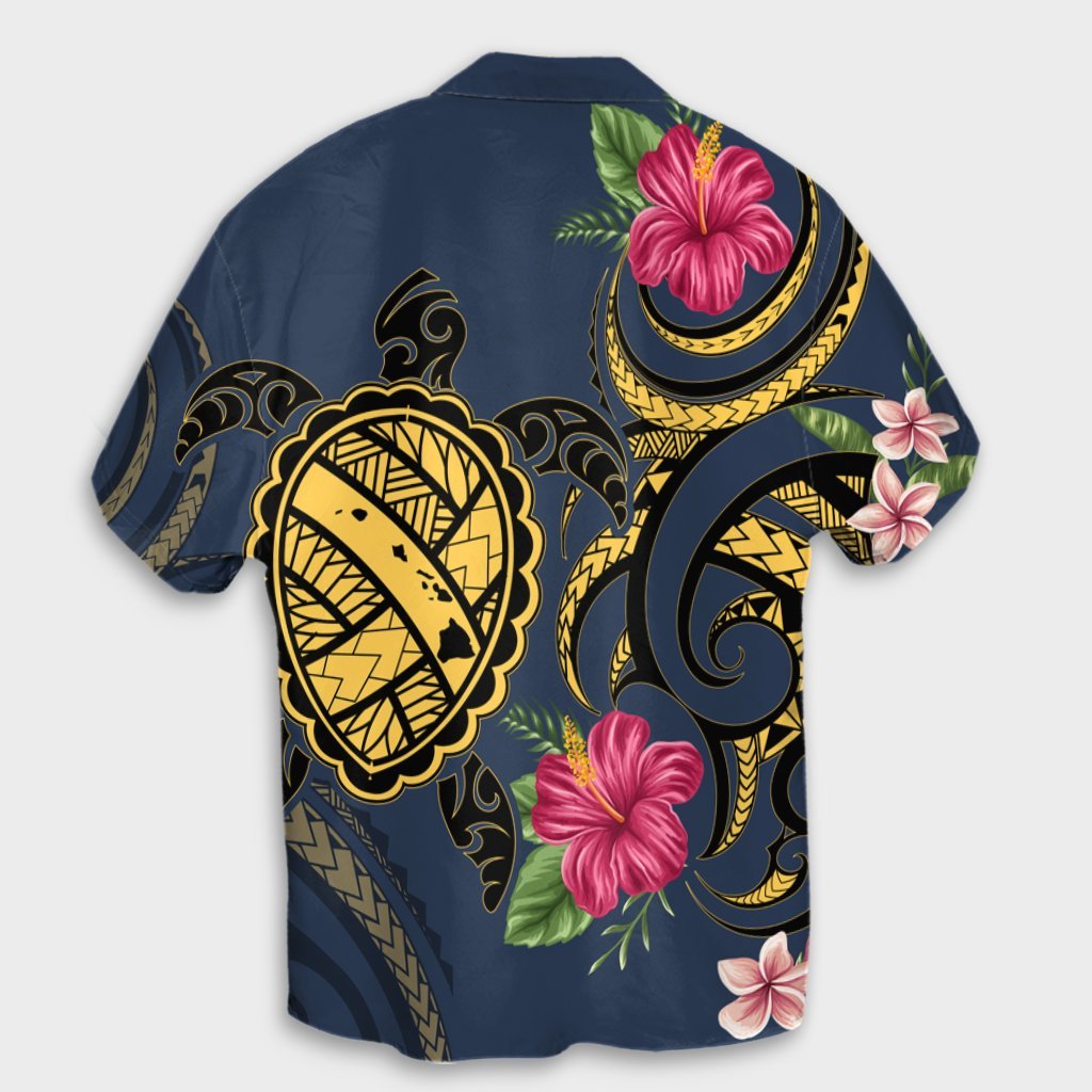 Hawaii Polynesian Turtle Hibiscus Plumeria Hawaiian Shirt - Nane Style - AH - Polynesian Pride