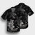 Hawaii Polynesian Turtle Plumeria Hawaiian Shirt - Pog Style Gray - AH - Polynesian Pride