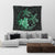 Hawaii Polynesian Turtle Plumeria Tapestry - Pog Style Green - AH - Polynesian Pride