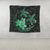 Hawaii Polynesian Turtle Plumeria Tapestry - Pog Style Green - AH - Polynesian Pride