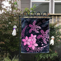 Hawaii Polynesian Turtle Plumeria Flag - Pog Style Pink - AH - Polynesian Pride