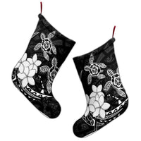 Hawaii Polynesian Turtle Plumeria Christmas Stocking - Pog Style White - AH - Polynesian Pride