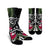 Hawaii Polynesian Turtle Tropical Hibiscus Plumeria Crew Socks - AH Crew Socks White - Polynesian Pride