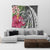 Hawaii Polynesian Turtle Tropical Hibiscus Plumeria Tapestry - Gray - AH - Polynesian Pride