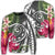 Hawaii Polynesian Turtle Tropical Hibiscus Plumeria Sweatshirt - Gray - AH Unisex Black - Polynesian Pride