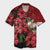 Matching Dress and Hawaiian Shirt Hawaii Red Hibiscus Humming Bird RLT14 No Dress - Polynesian Pride