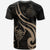 Hawaii T Shirt Scorpio Tribal Pattern Style Gold - Polynesian Pride