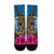 Hawaii Sea Turtle Hibiscus Coconut Tree Crew Socks - AH - Polynesian Pride