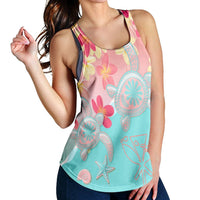 Hawaii Sea Turtle Plumeria Racerback Tank - AH - Polynesian Pride