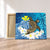 Hawaii Sea Turtle Plumeria Coconut Tree Canvas - AH Canvas Poly-cotton - Polynesian Pride