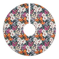 Hawaii Seamless Exotic Pattern With Tropical Leaves Flowers Tree Skirt - Polynesian Pride