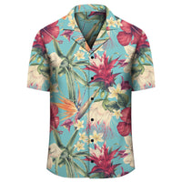 Hawaii Seamless Floral Pattern With Tropical Hibiscus, Watercolor Hawaiian Shirt - Polynesian Pride