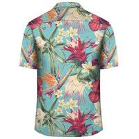 Hawaii Seamless Floral Pattern With Tropical Hibiscus, Watercolor Hawaiian Shirt - Polynesian Pride
