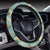 Hawaii Seamless Floral Pattern With Tropical Hibiscus, Watercolor Hawaii Universal Steering Wheel Cover with Elastic Edge - Polynesian Pride