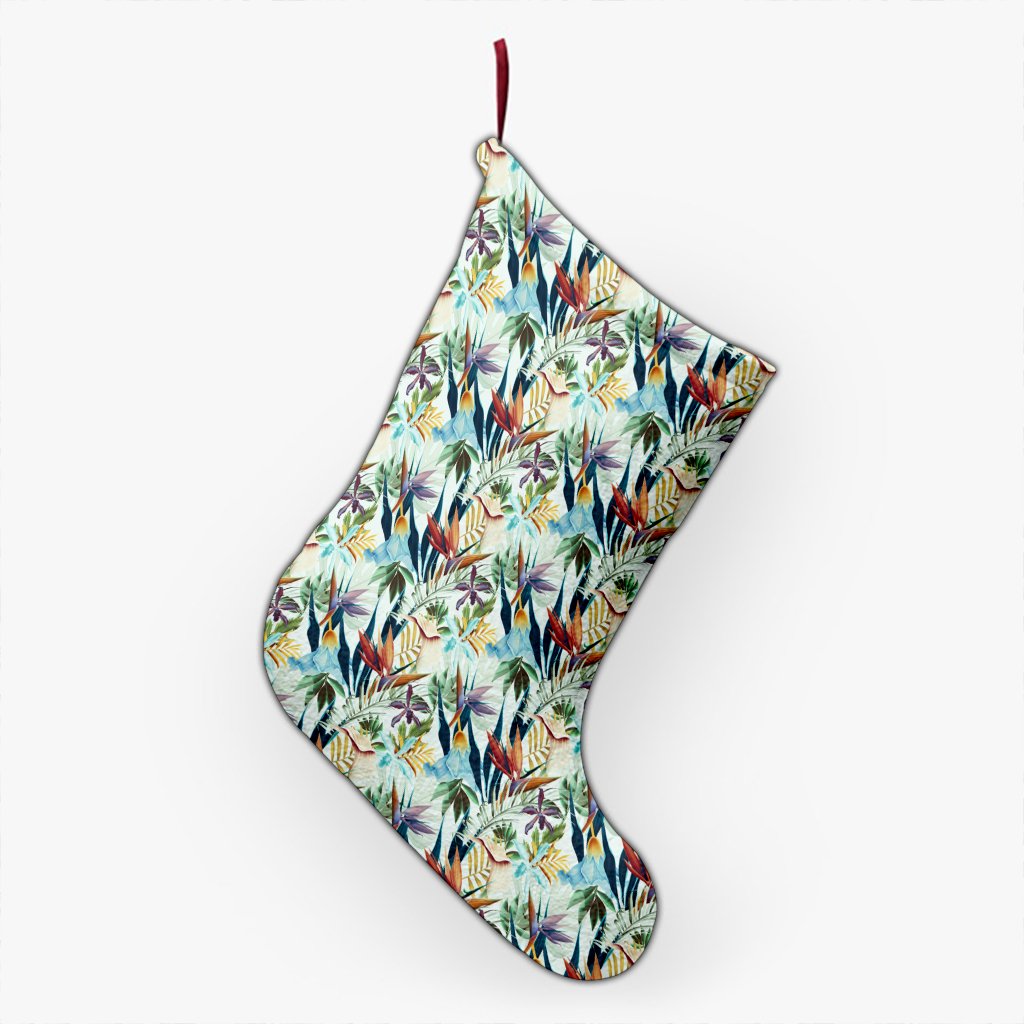 hawaii-seamless-tropical-flower-plant-and-leaf-christmas-stocking