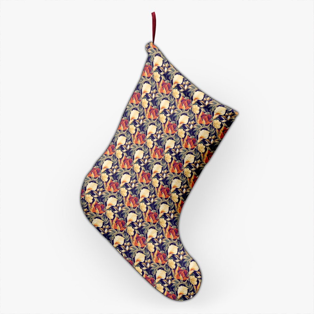 hawaii-seamless-tropical-flower-plant-and-leaf-pattern-background-christmas-stocking