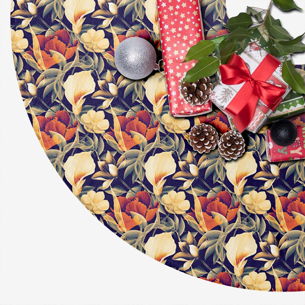 Hawaii Seamless Tropical Flower Plant And Leaf Tree Skirt - Polynesian Pride