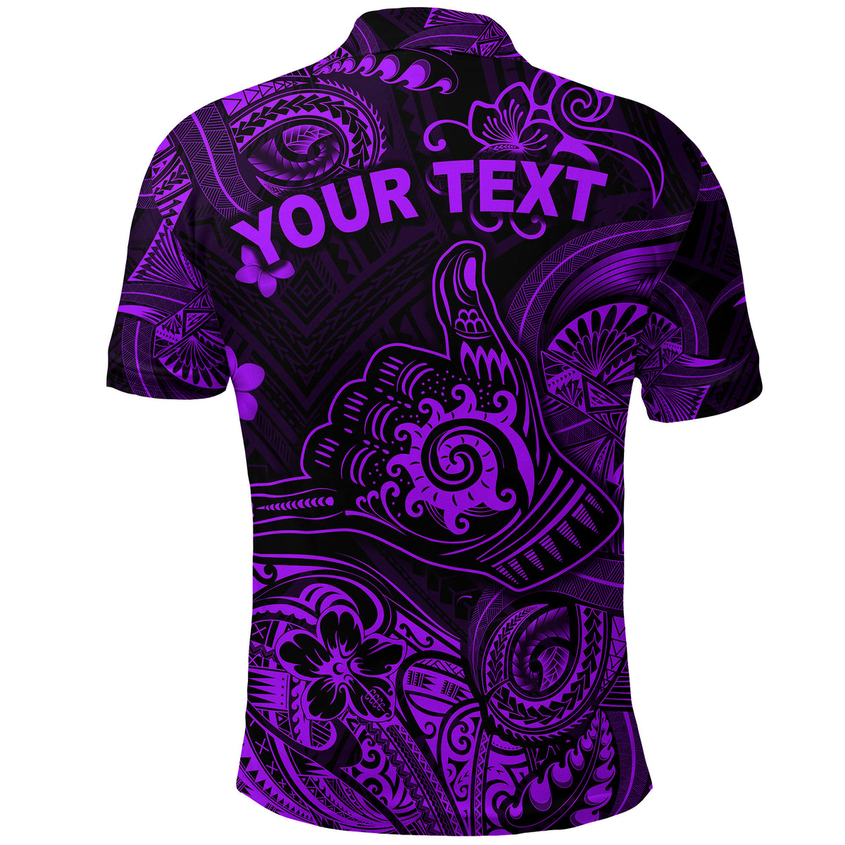 Custom Hawaii Shaka Polynesian Polo Shirt Unique Style Purple LT8 - Polynesian Pride
