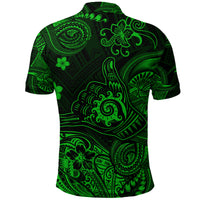 Hawaii Shaka Polynesian Polo Shirt Unique Style Green LT8 - Polynesian Pride