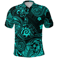 Hawaii Shaka Polynesian Polo Shirt Unique Style Turquoise LT8 - Polynesian Pride