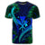 Hawaii Shark Polynesian Tropical T Shirt Blue - Polynesian Pride