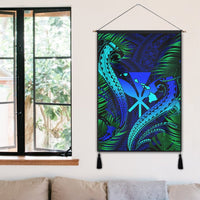 Hawaii Shark Polynesian Tropical Hanging Poster - Blue - AH - Polynesian Pride