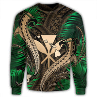 Hawaii Shark Polynesian Tropical Sweatshirt - Gold - AH - Polynesian Pride