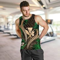 Hawaii Shark Polynesian Tropical Tank Top - Gold - AH - Polynesian Pride