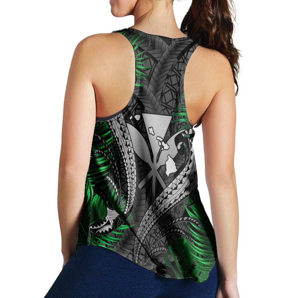 Hawaii Shark Polynesian Tropical Racerback Tank - Gray - AH - Polynesian Pride