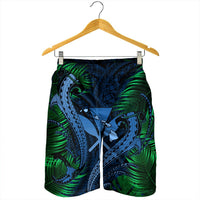 Hawaii Shark Polynesian Tropical Men's Shorts - Pastel - AH - Polynesian Pride