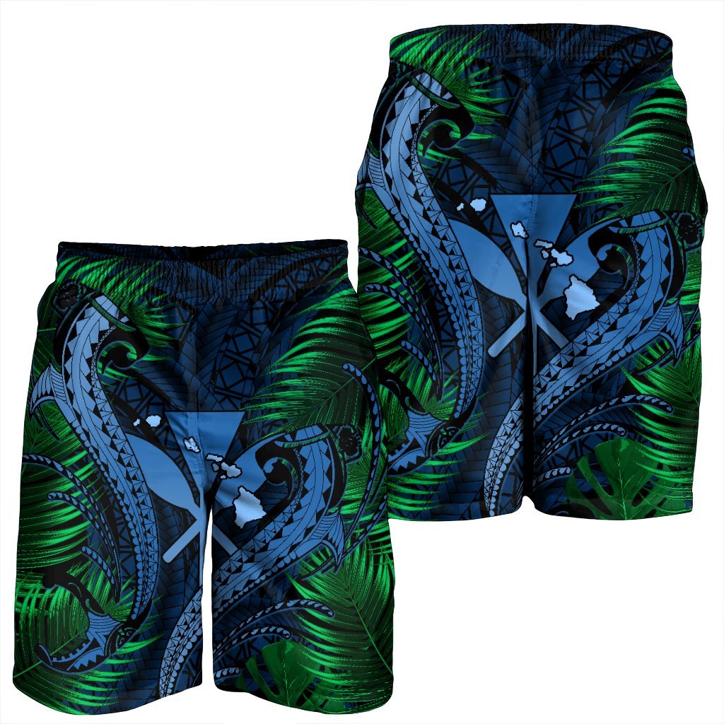Hawaii Shark Polynesian Tropical Men's Shorts - Pastel - AH - Polynesian Pride
