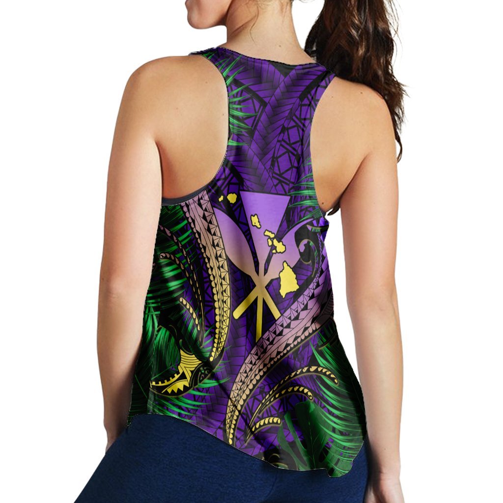 Hawaii Shark Polynesian Tropical Racerback Tank - Purple - AH - Polynesian Pride