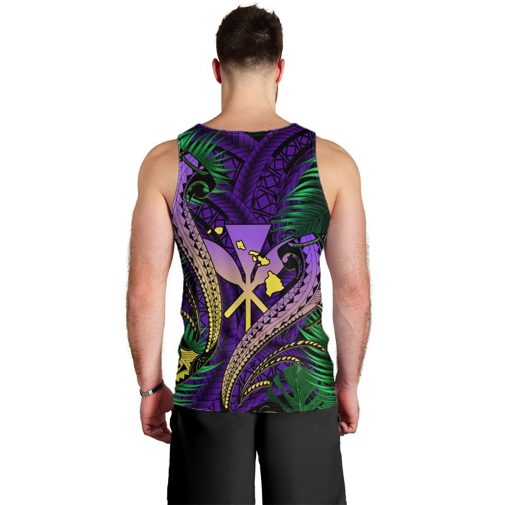 Hawaii Shark Polynesian Tropical Tank Top - Purple - AH - Polynesian Pride