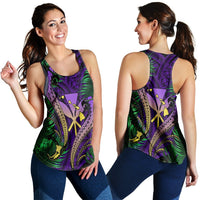 Hawaii Shark Polynesian Tropical Racerback Tank - Purple - AH Black - Polynesian Pride