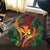 Hawaii Shark Polynesian Tropical Round Carpet - Red - AH - Polynesian Pride