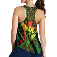 Hawaii Shark Polynesian Tropical Racerback Tank - Reggae - AH - Polynesian Pride