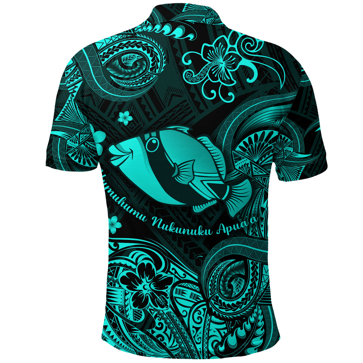 Hawaii State Fish: Humuhumu Nukunuku Apuaa Polynesian Polo Shirt Unique Style Turquoise LT8 - Polynesian Pride