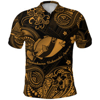 Hawaii State Fish: Humuhumu Nukunuku Apuaa Polynesian Polo Shirt Unique Style Gold LT8 - Polynesian Pride