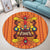 Hawaii Tiki Pattern Round Carpet - AH - Polynesian Pride
