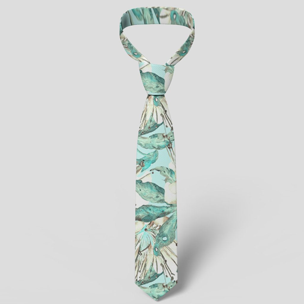 Hawaii Tropical Blue Necktie - Polynesian Pride