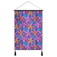 Hawaii Tropical Flowers Pink Hanging Poster - AH- Hanging Poster 43 x 65 cm Cotton And Linen - Polynesian Pride