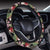 Hawaii Tropical Flowers Watercolor. Hawaii Universal Steering Wheel Cover with Elastic Edge - Polynesian Pride