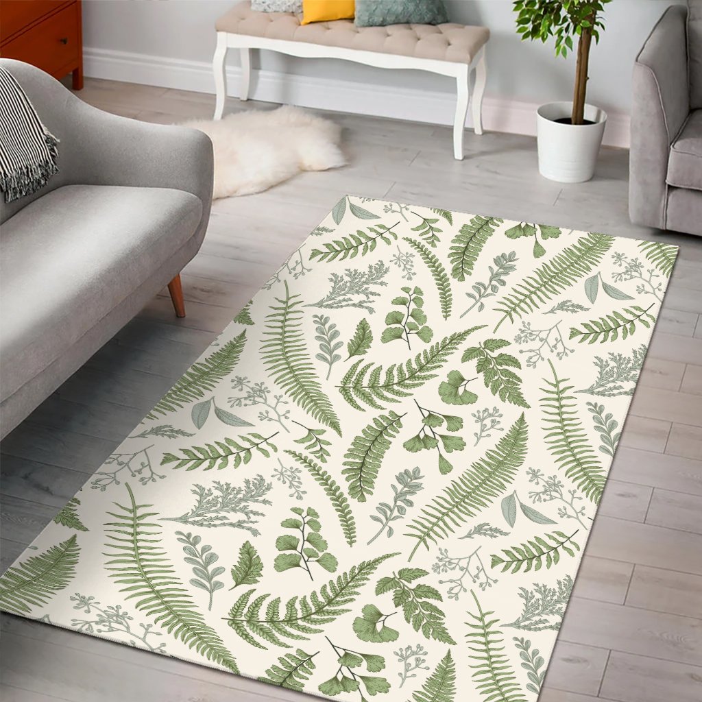 Hawaii Tropical Green Pattern Area Rug - AH - Polynesian Pride