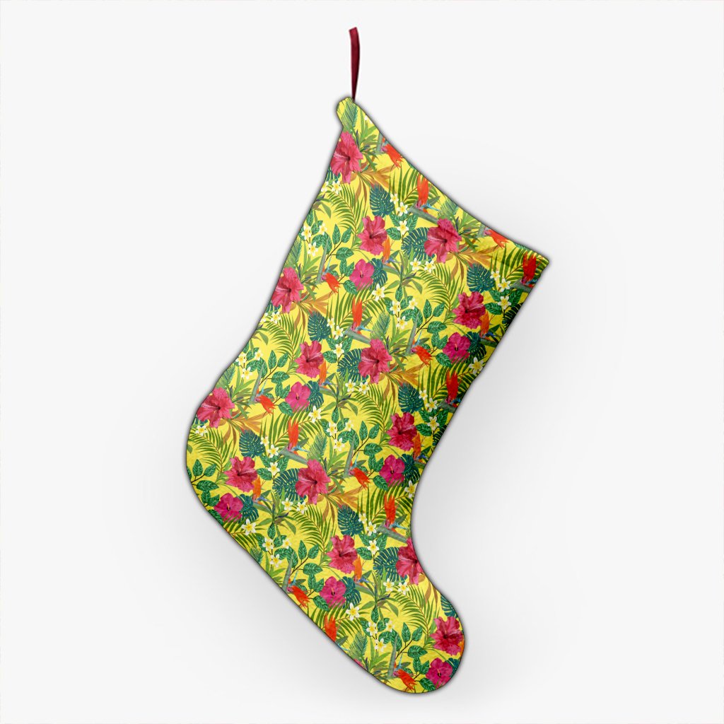 hawaii-tropical-leaf-triangle-pattern-christmas-stocking