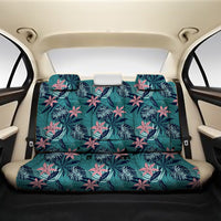 Hawaii Tropical Monstera Leaf Blue Back Seat Cover One Size Black Back Car Seat Covers - Polynesian Pride