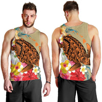 Hawaii Tropical Turtle Hibiscus And Plumeria Tank Top - AH - Polynesian Pride