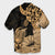 Hawaii Turtle Hawaiian Shirt Polynesian Hibiscus Art Gold - AH - Polynesian Pride