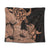 Hawaii Turtle Tapestry Polynesian Hibiscus Art Organe - AH Wall Tapestry Black - Polynesian Pride