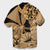 Hawaii Turtle Hawaiian Shirt Polynesian Hibiscus Art Ver 2.0 Gold - AH - Polynesian Pride