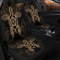 Hawaii Turtle Fixed Gold Car Seat Covers AH - Polynesian Pride